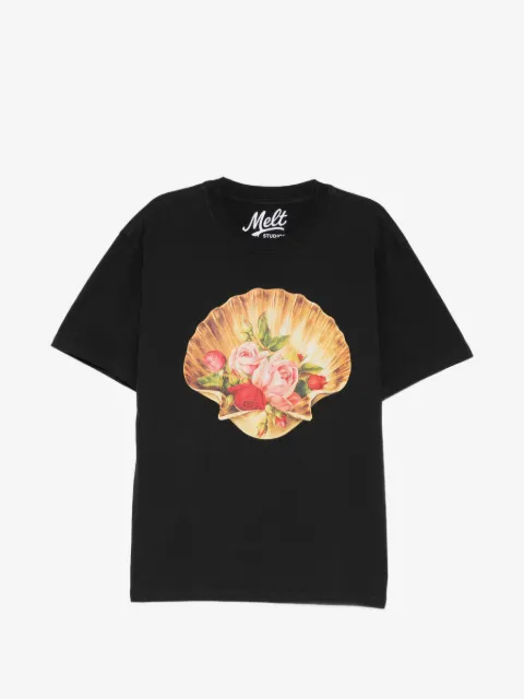 Melt crew-neck short-sleeve T-shirt