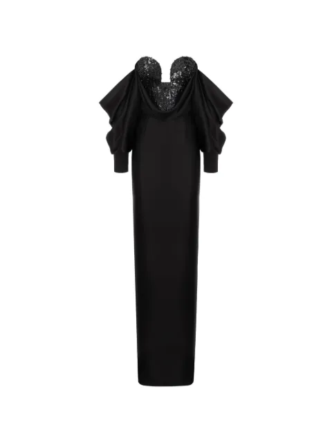 Cristina Savulescu Drapiertes Warrior Kleid mit Pailletten