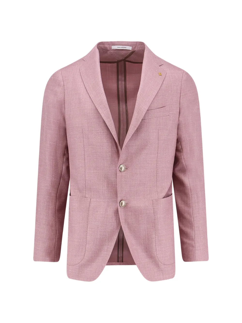 Tagliatore single-breasted textured blazer - Pink