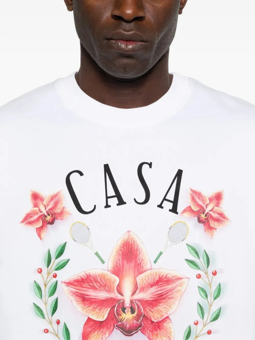 Casablanca T-shirt met logoprint Wit