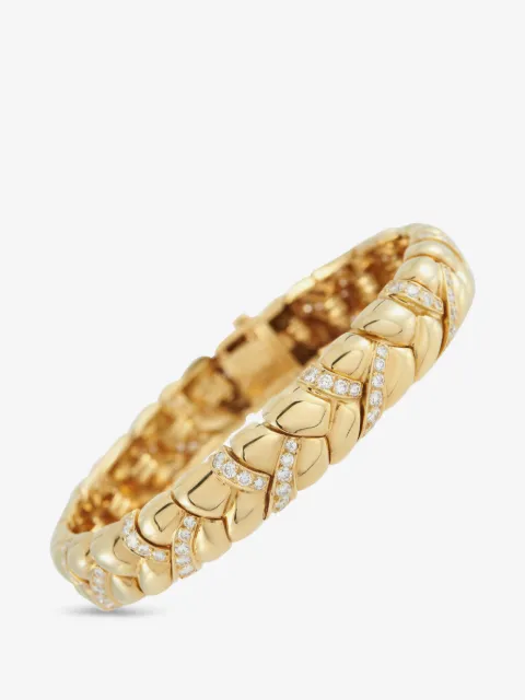 Van Cleef & Arpels bracelet à design tressé orné de diamants