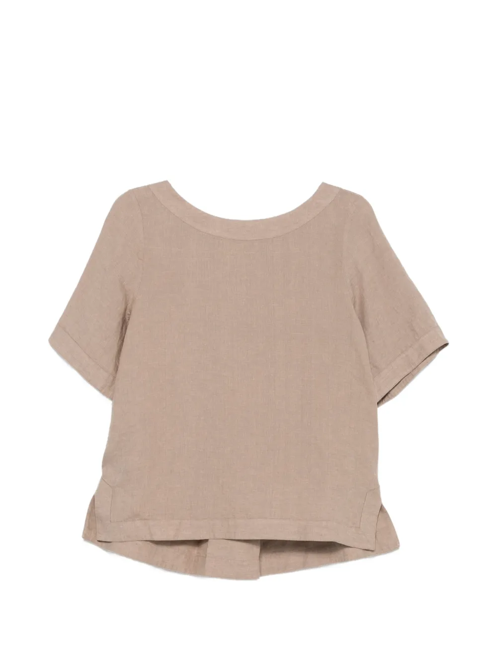 Xacus Fiamma box-pleat blouse - Marrone