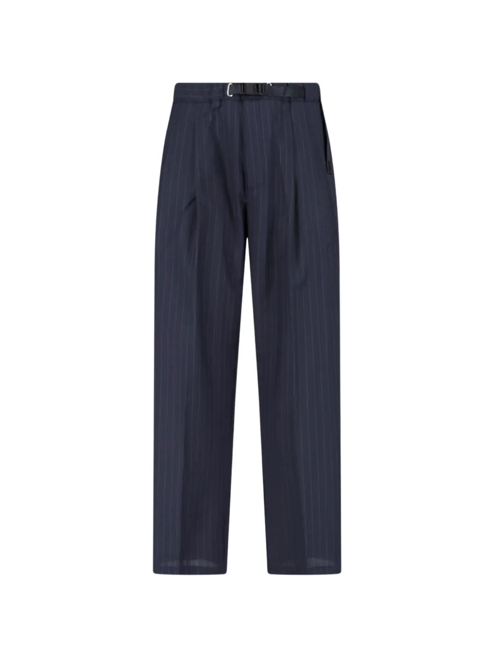 White Sand pinstripe belted trousers - Blu