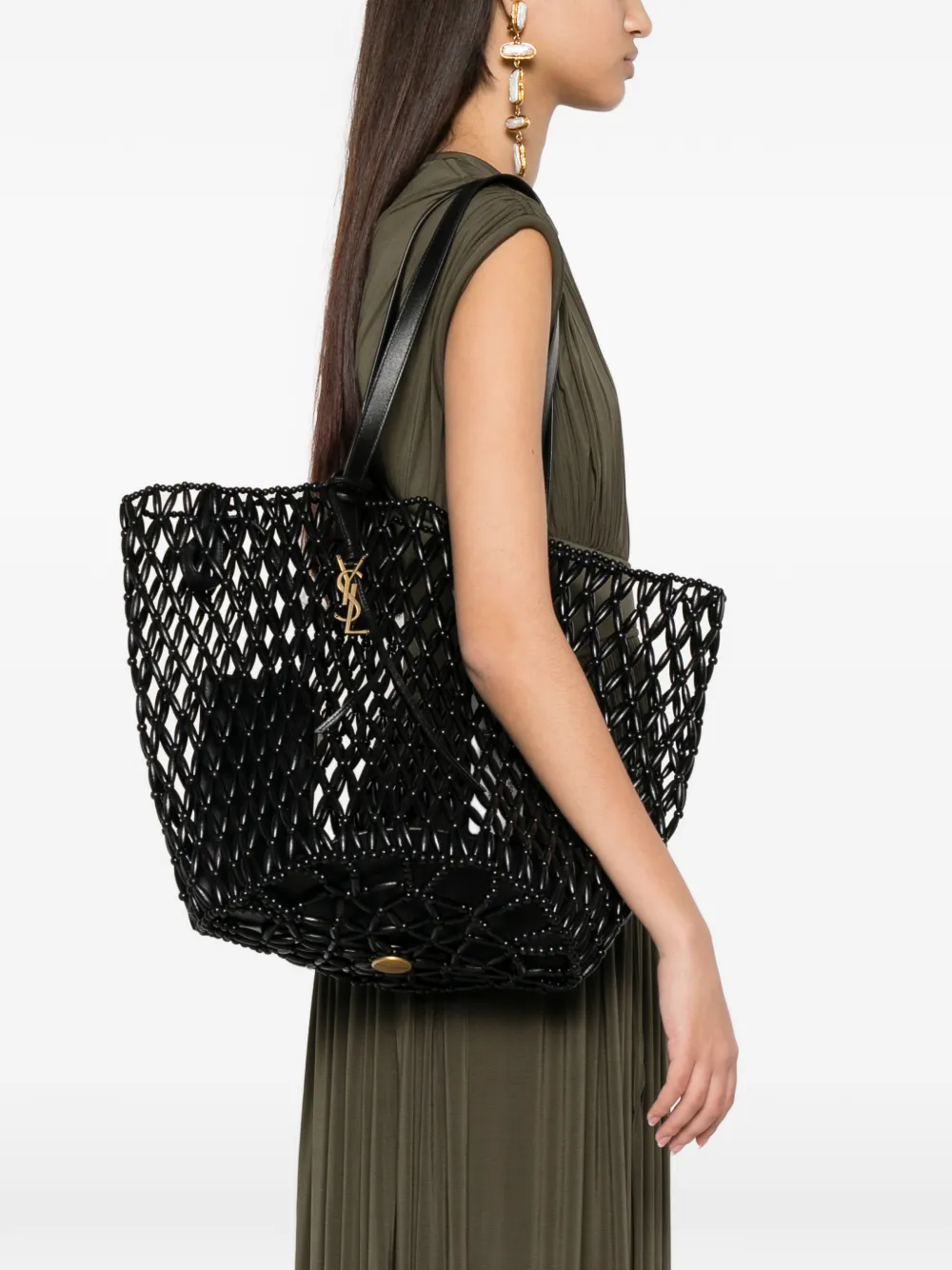 Saint Laurent Panier schoudertas Zwart