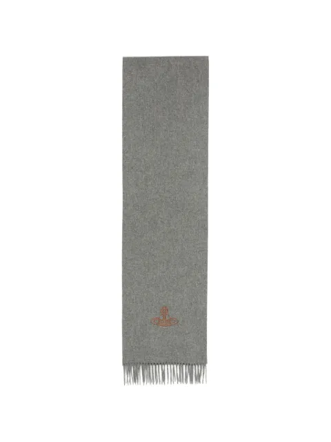 Vivienne Westwood embroidered Orb long scarf