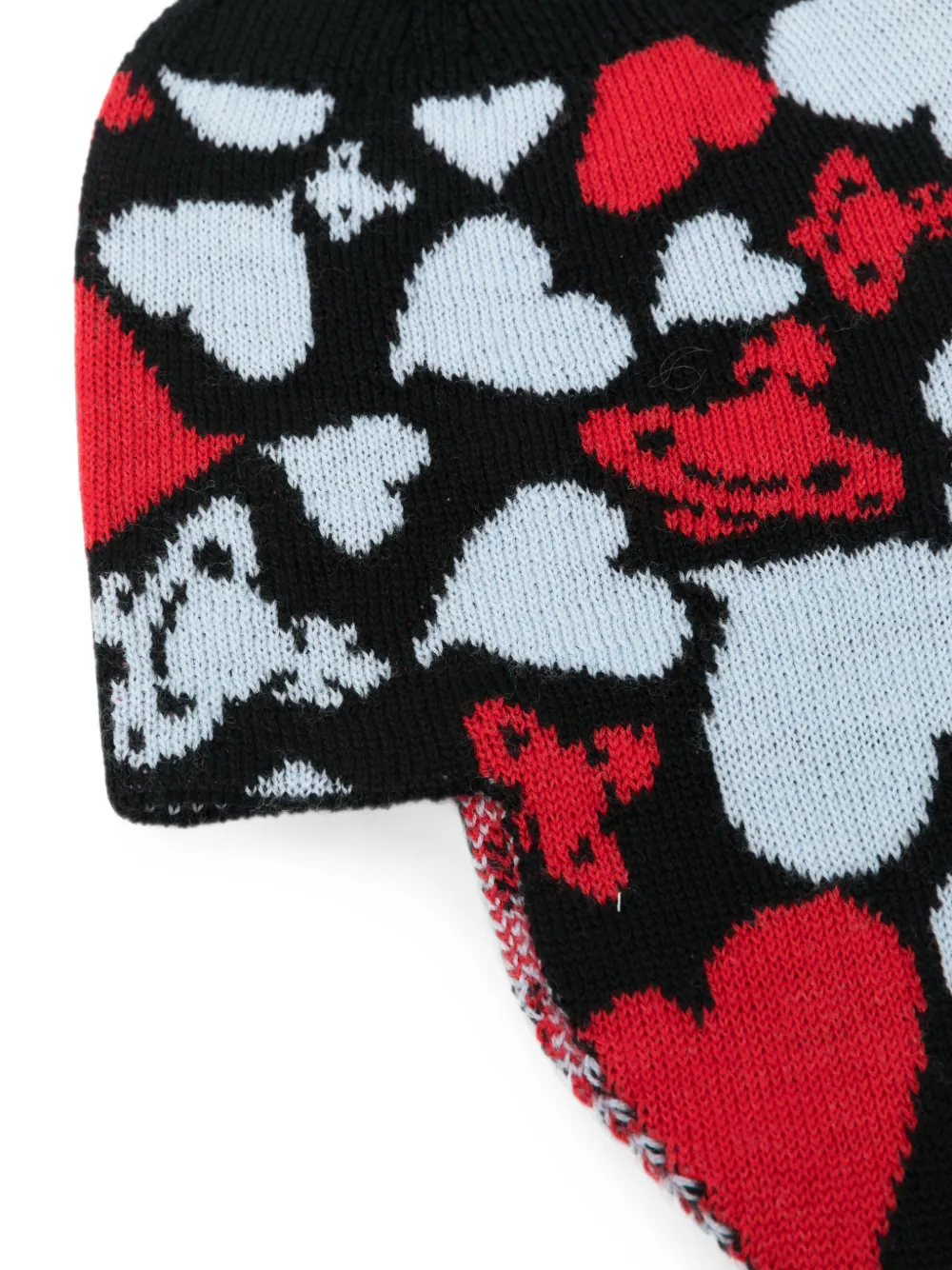 Vivienne Westwood Muts met hart- en Orb-patroon Zwart