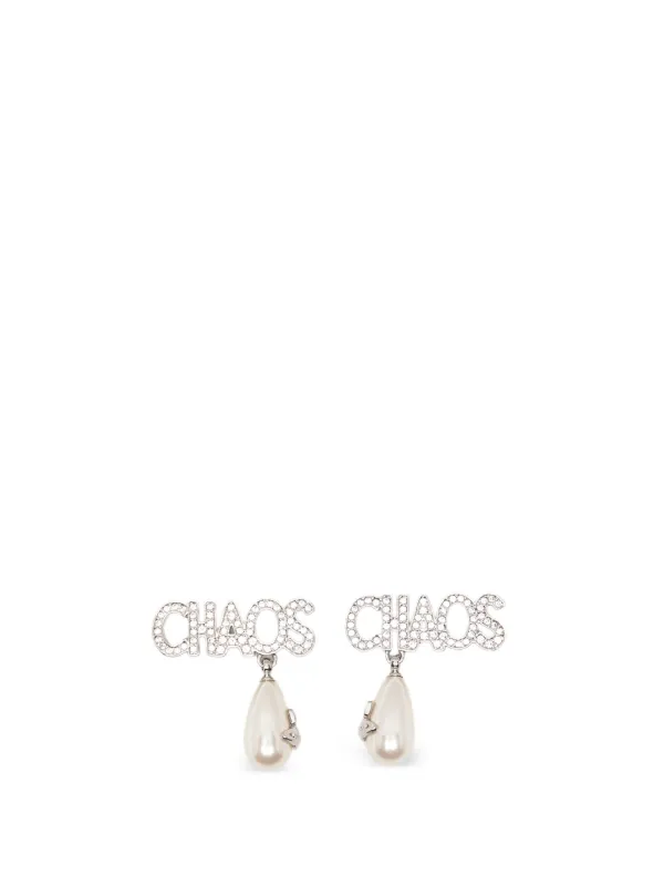 Vivienne Westwood Chaos Faux-pearl Earrings in Silver