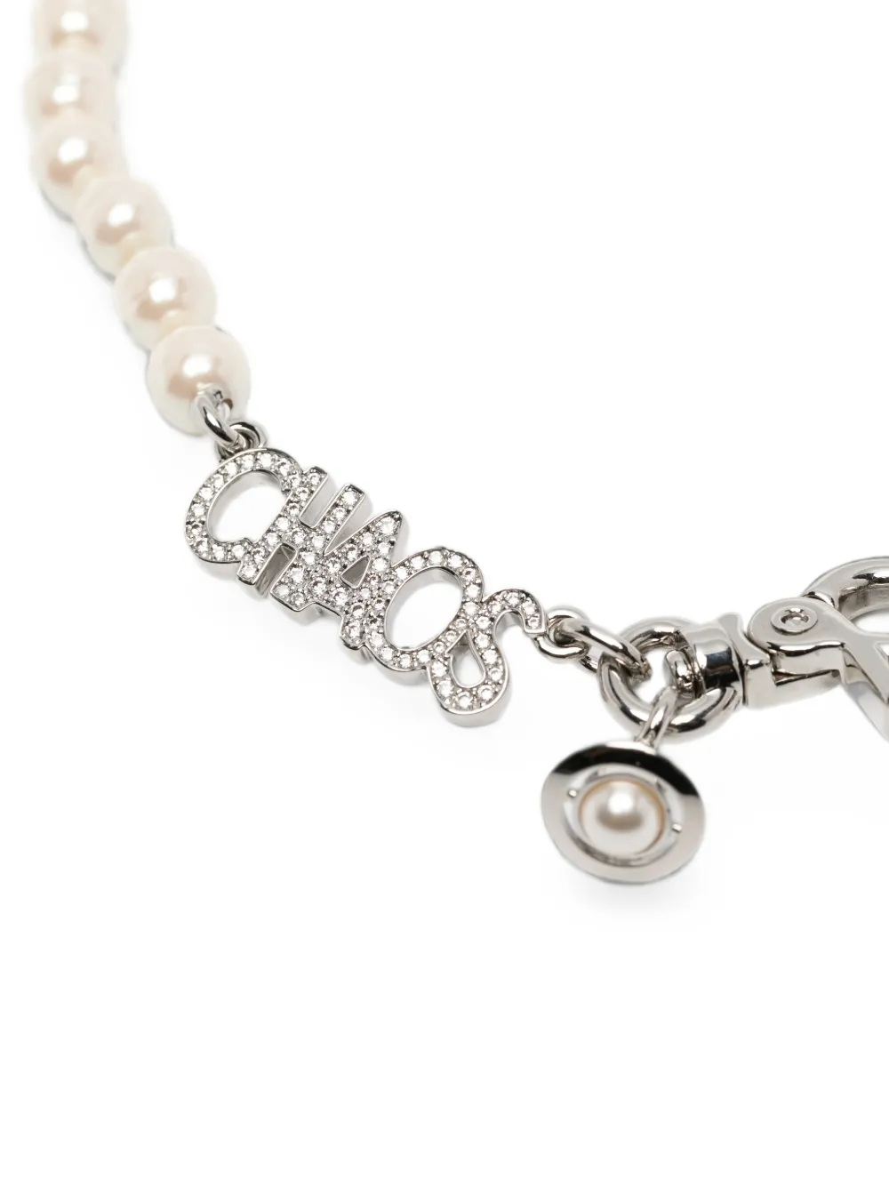 Vivienne Westwood Chaos Orb Pearl Necklace in Neutrals, view 3