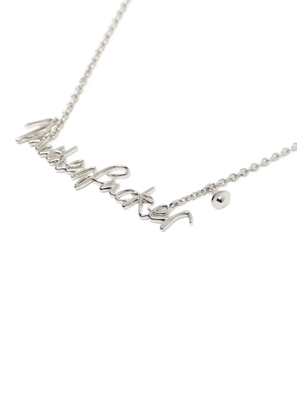 Vivienne Westwood Motherfucker Pendant Necklace in Silver, view 3