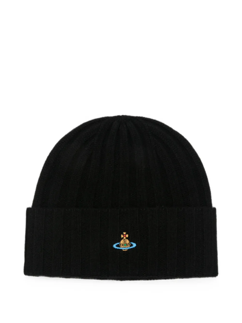 Vivienne Westwood Classic Orb-embroidered beanie hat · One Size