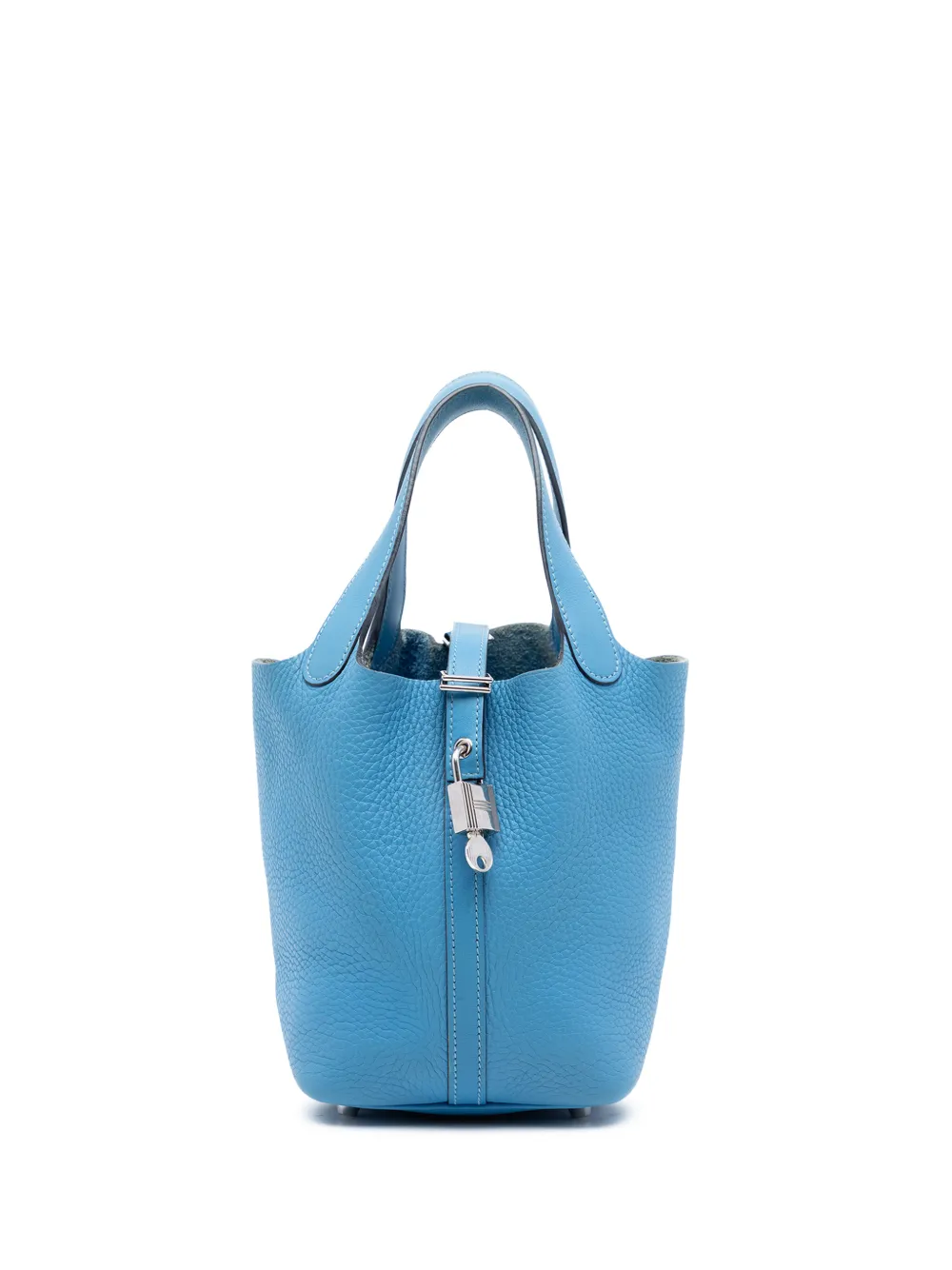 Hermès Pre-Owned 2014 Clemence and Swift Picotin Lock 18 handbag - Blue