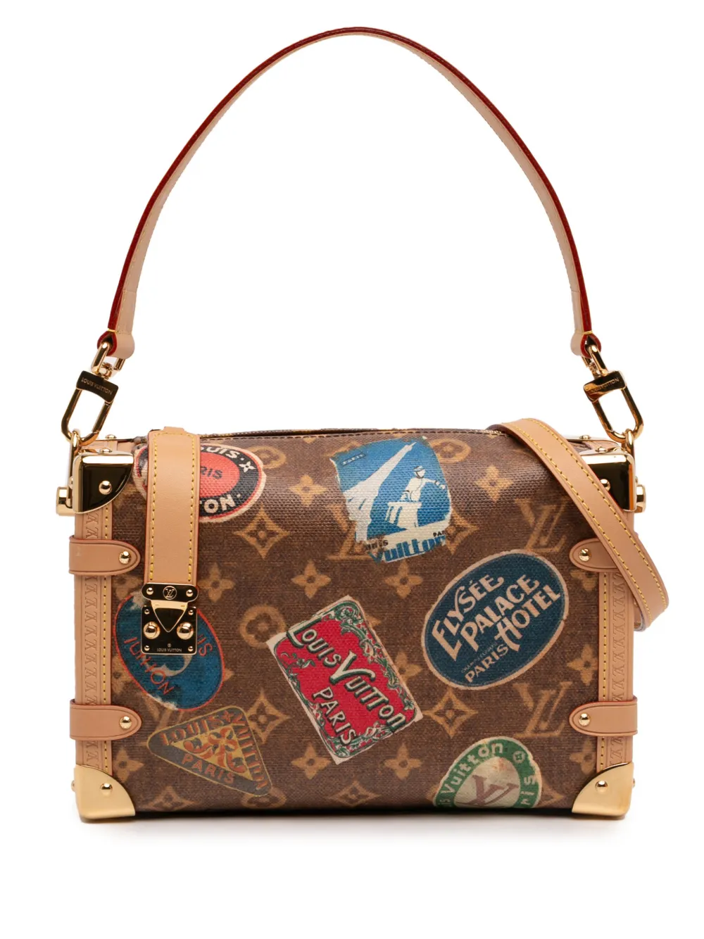 Louis Vuitton Pre-Owned 2021-2026 Monogram Flight Mode Side Trunk MM satchel - Marrone