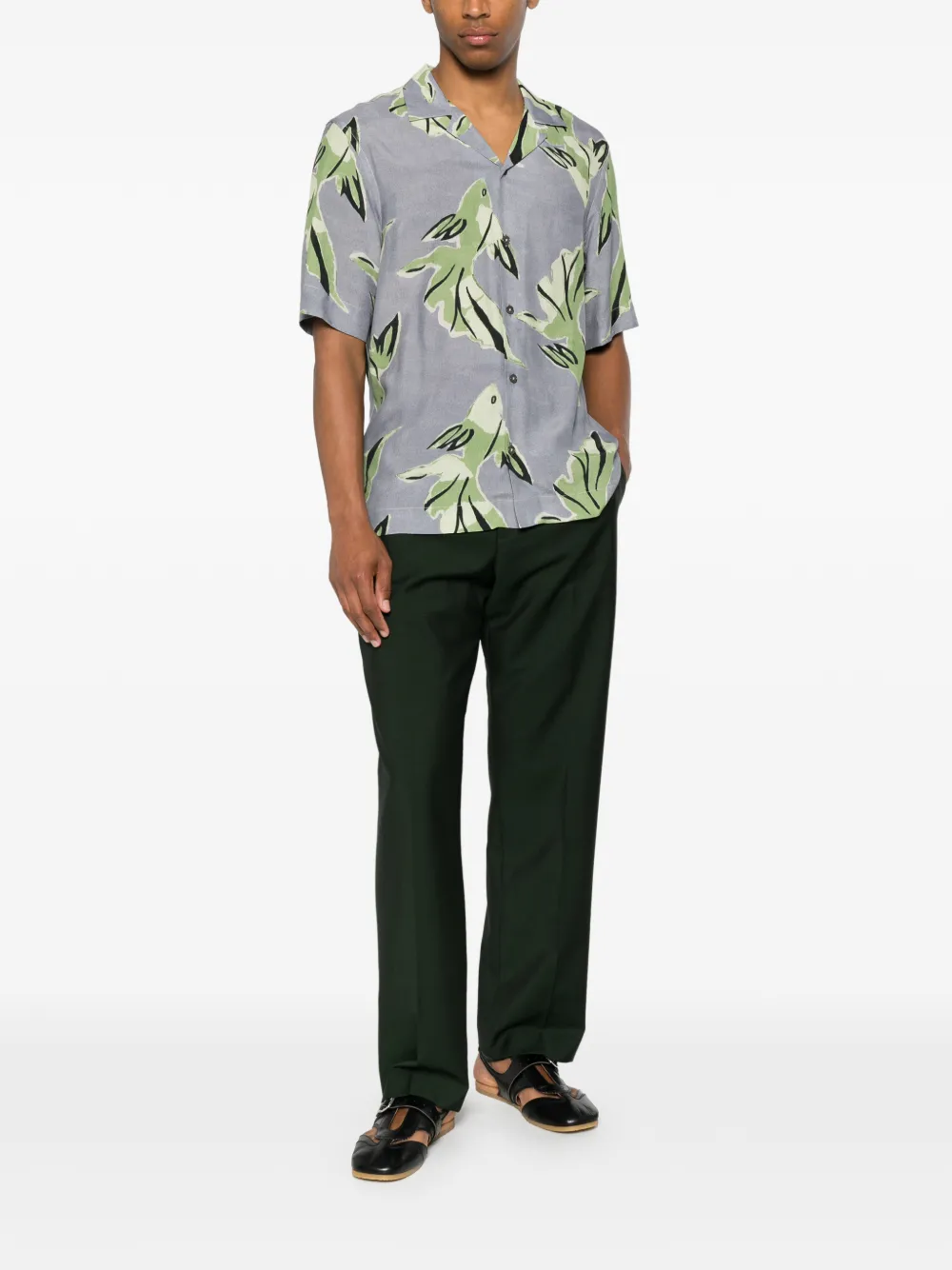 Paul Smith Geplooide pantalon Groen
