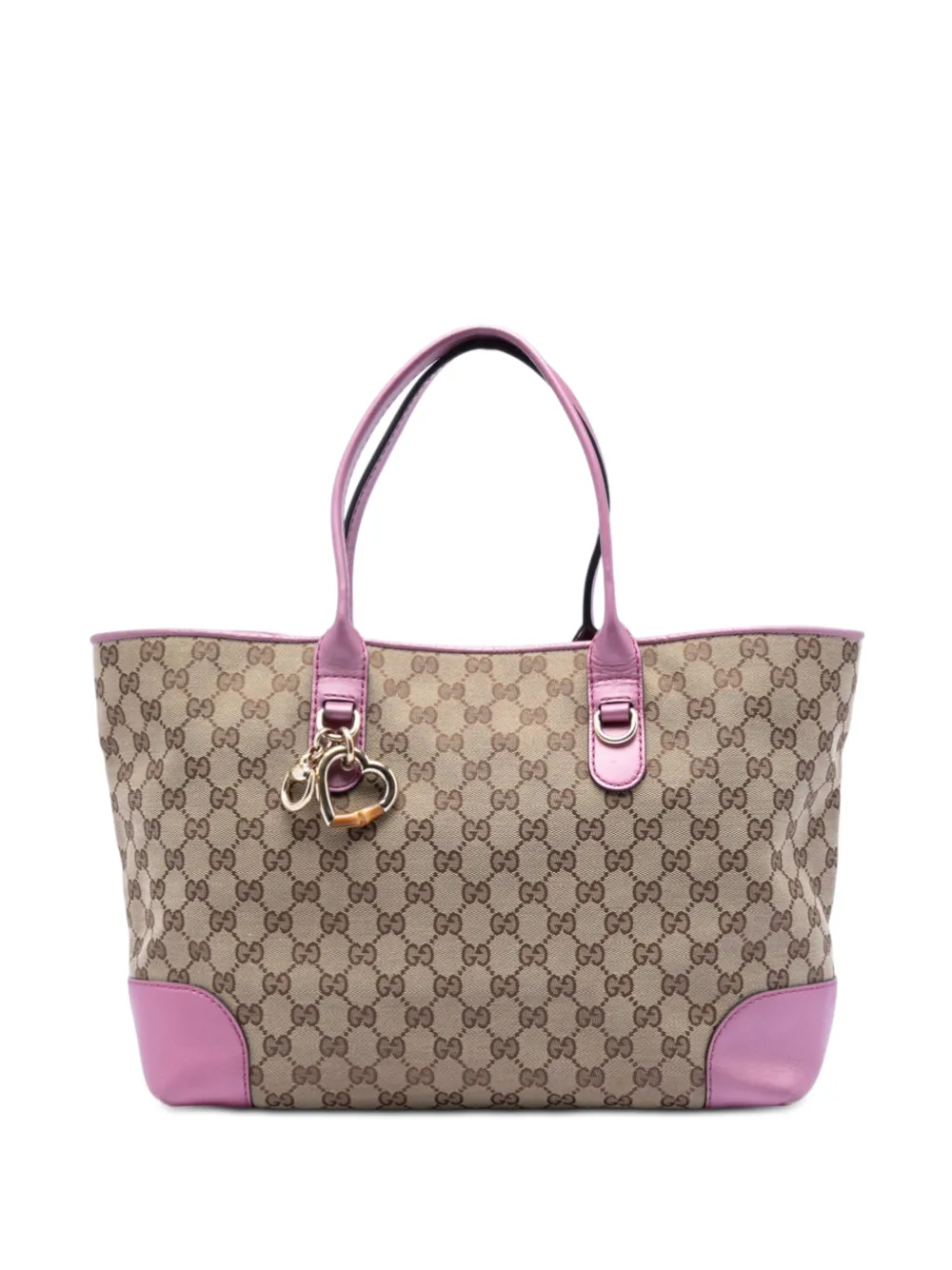 Gucci Pre-Owned 2016-2026 GG Canvas Heart Bit tote bag - Toni neutri