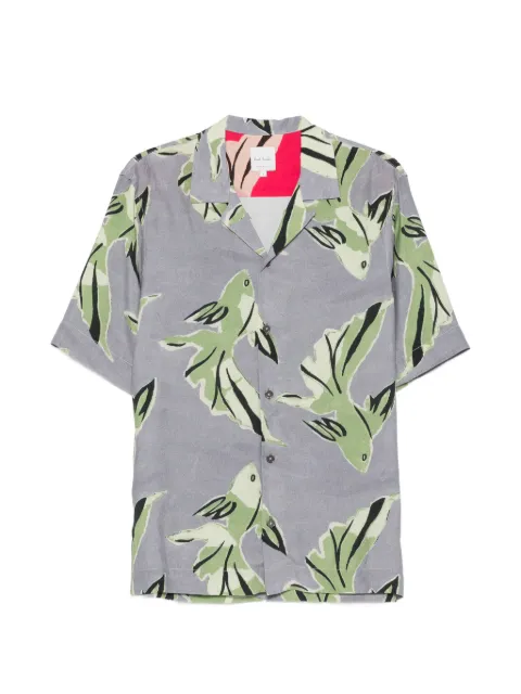 Paul Smith fish-print short-sleeve shirt