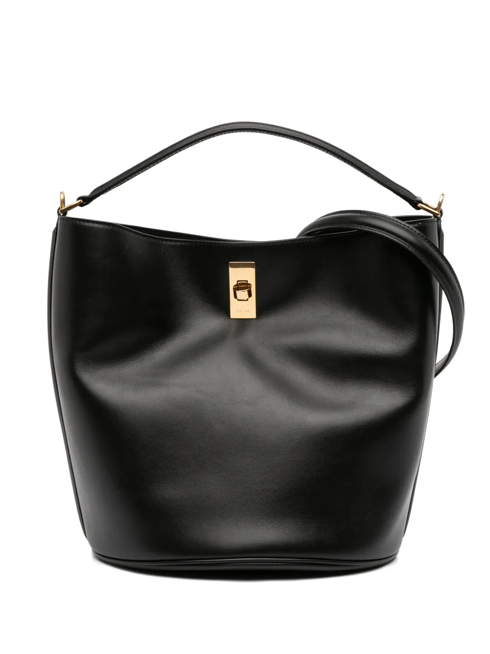 Celine Pre-Owned 2023 Smooth Calfskin Bucket 16 satchel - Nero
