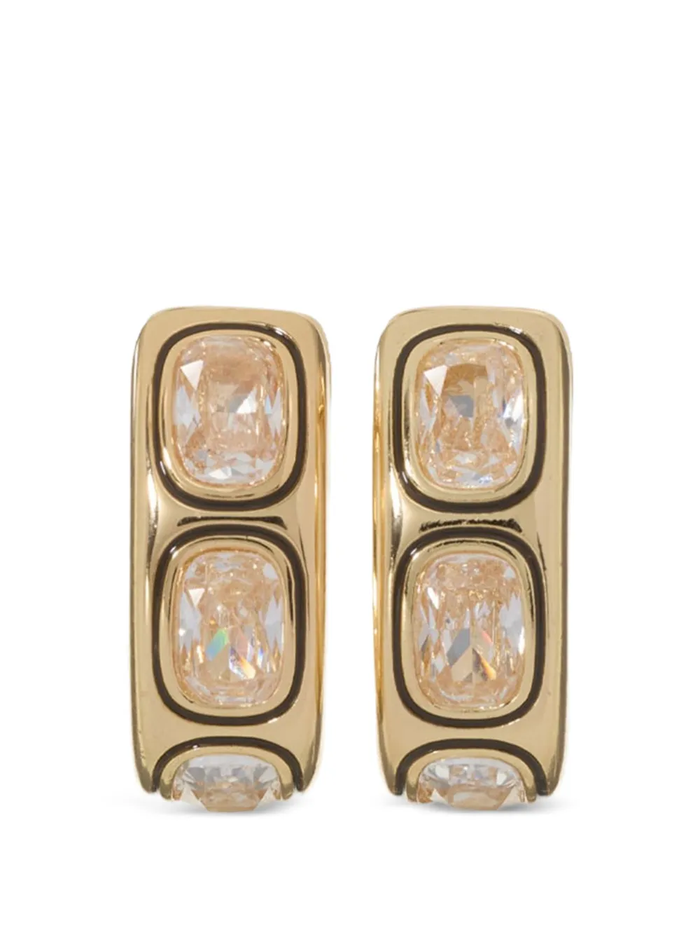 Roxanne Assoulin Cubic Hinged Chubbies earrings - Oro
