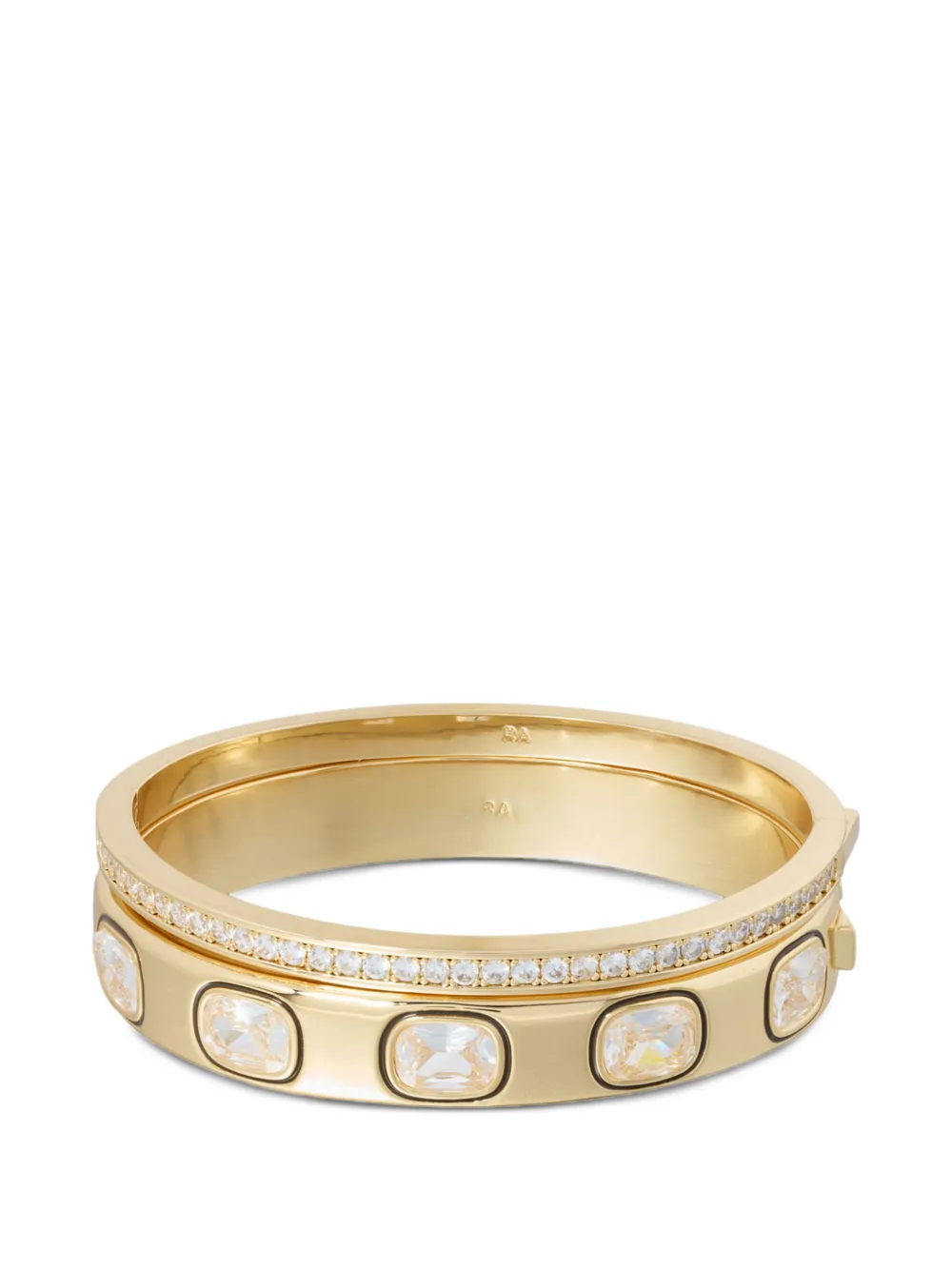 Roxanne Assoulin Cubic hinged bracelets (set of 2) - Oro