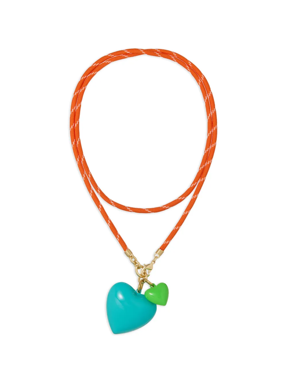 Roxanne Assoulin Happy Cord heart-pendant necklace - Blu