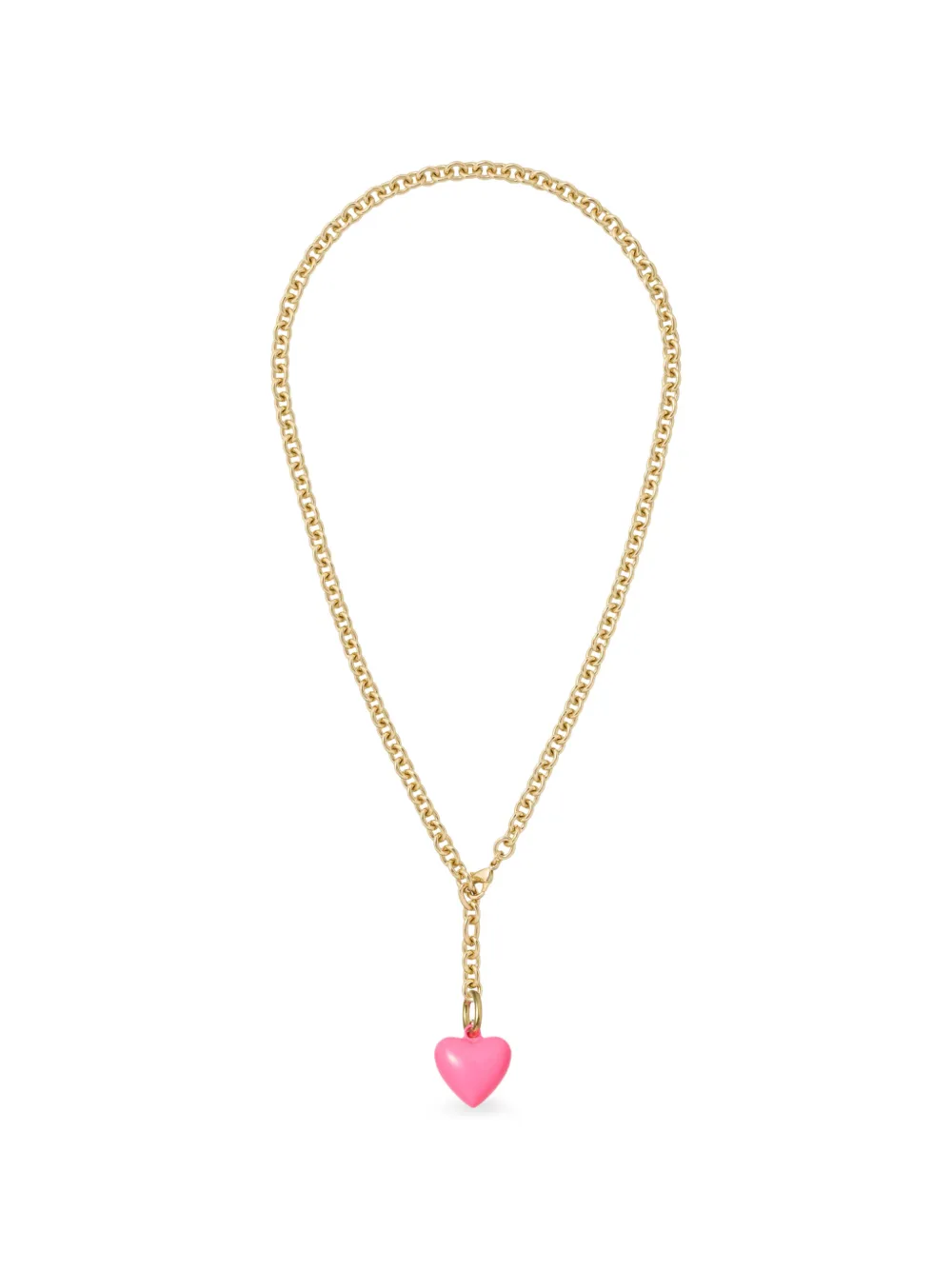 Roxanne Assoulin Mini Puffy Heart charm necklace - Oro