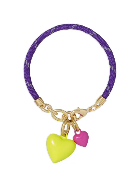 Roxanne Assoulin Happy Cord double-heart charm bracelet