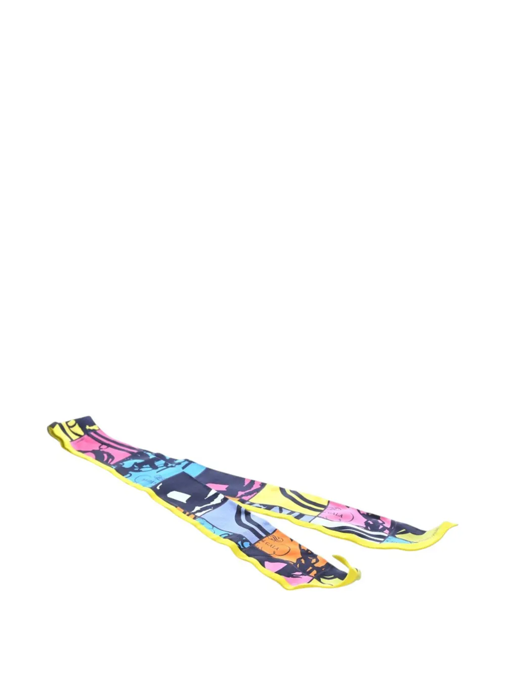 Hermès Pre-Owned 2015-2026 Soie En Desordre Silk Twilly Scarf scarves - Multicolore