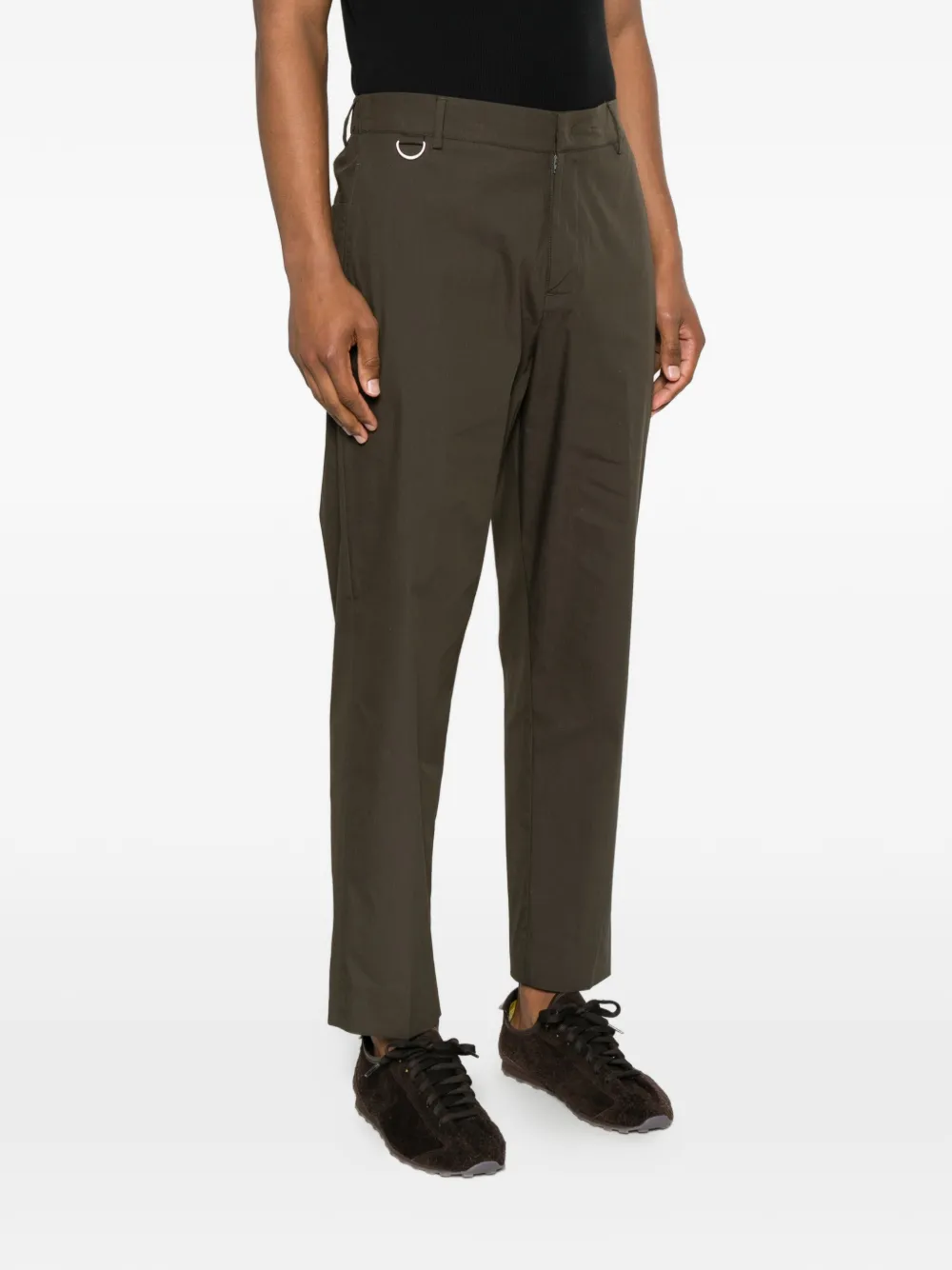 Low Brand Straight broek Groen