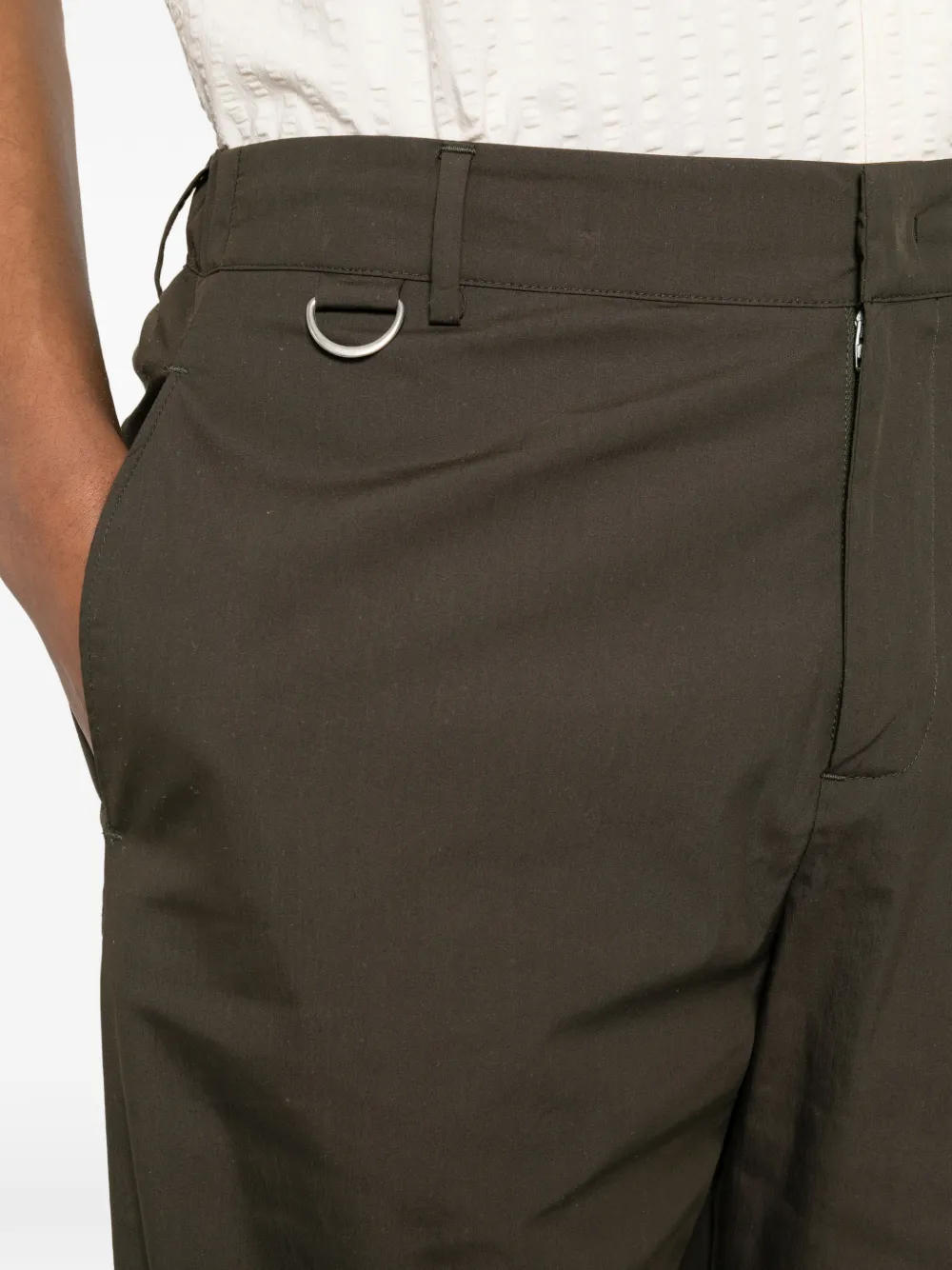Low Brand Straight broek Groen