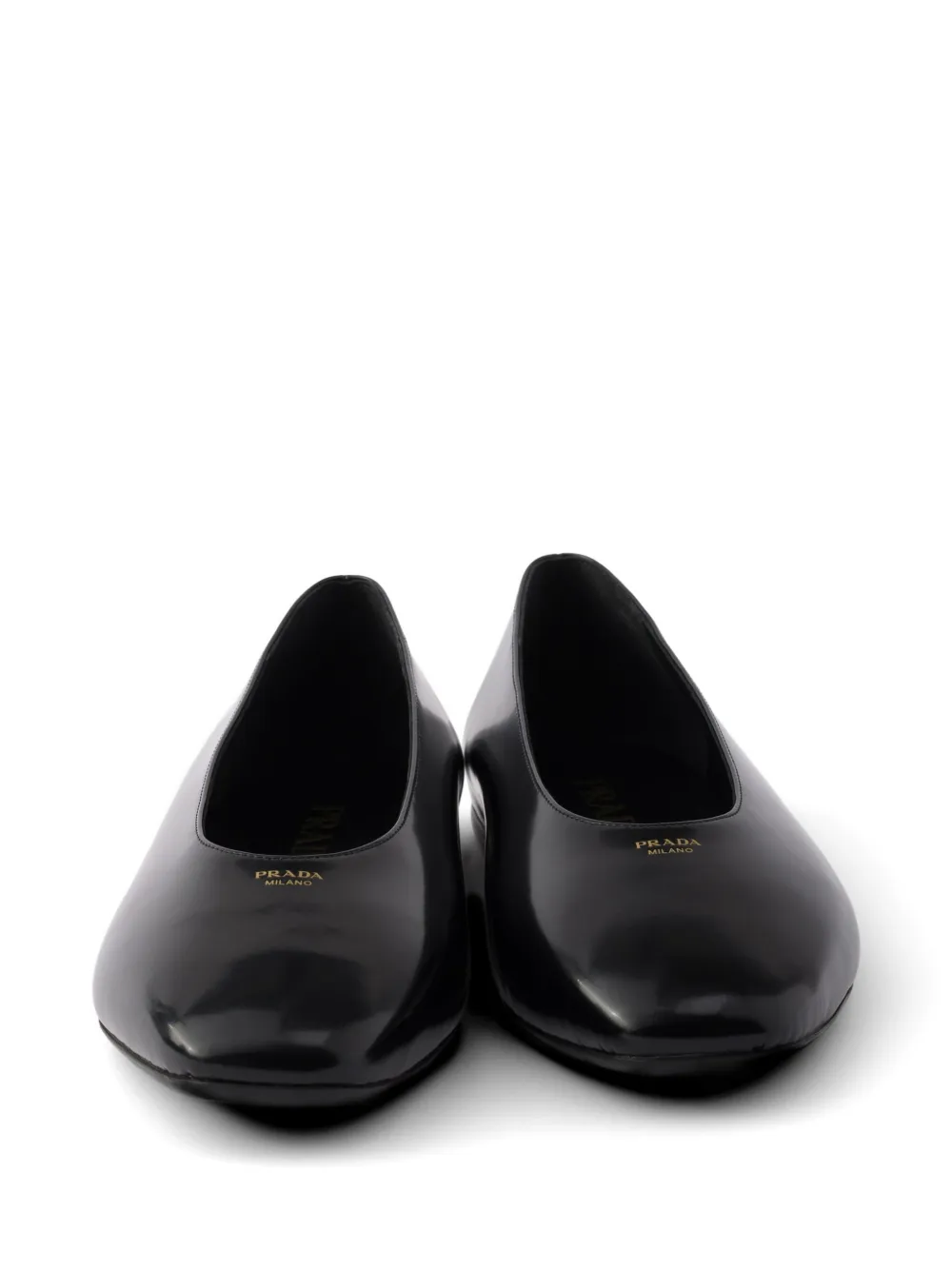 Prada Ballerina's van geborsteld leer Zwart