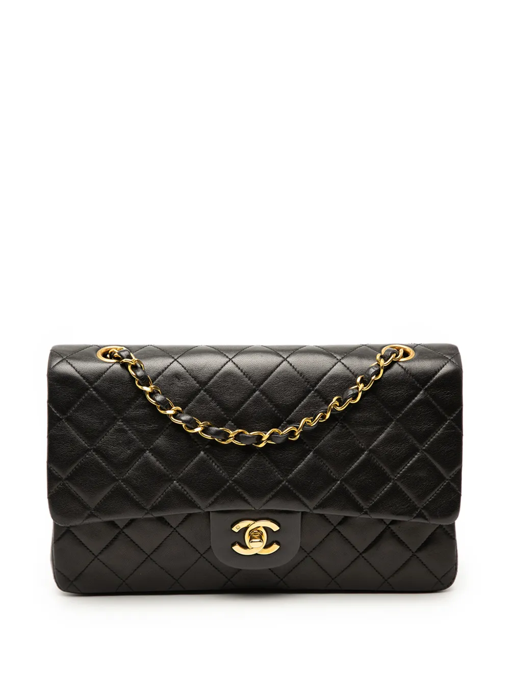 CHANEL Pre-Owned 1994-1996 Medium Classic Lambskin Double Flap shoulder bag - Nero