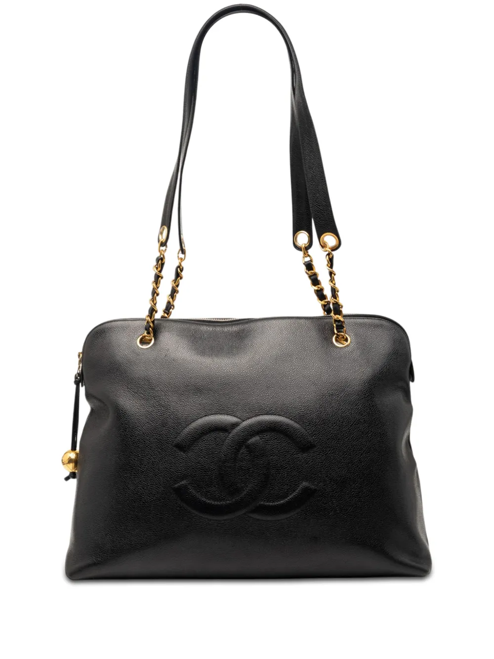 CHANEL Pre-Owned 1994-1996 CC Caviar shoulder bag - Nero