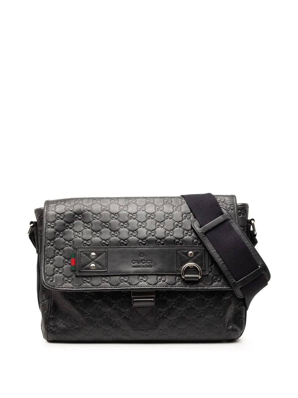 Gucci Pre-Owned 2000-2015 Guccissima Web crossbody bag - Nero