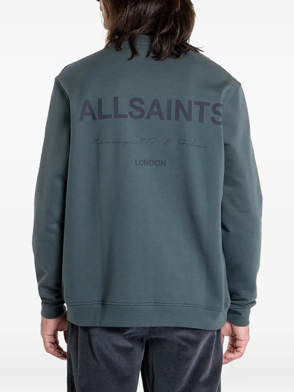 AllSaints Future sweater met ronde hals Blauw