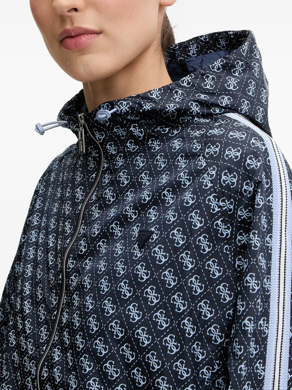 GUESS USA Jack met monogramprint Blauw