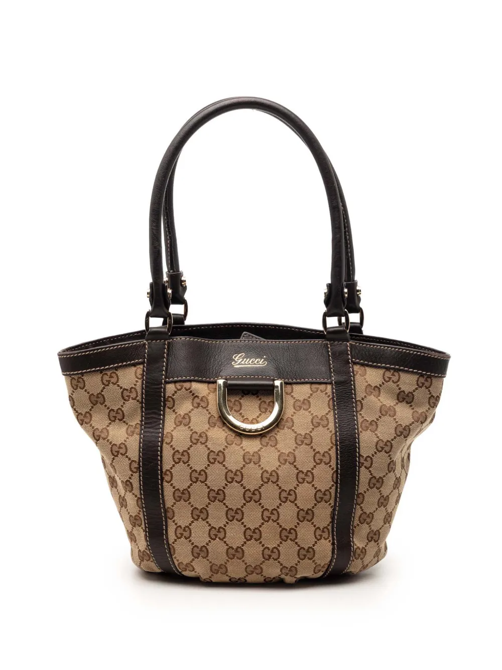 Gucci Pre-Owned 2000-2015 GG Canvas Abbey D Ring handbag - Marrone