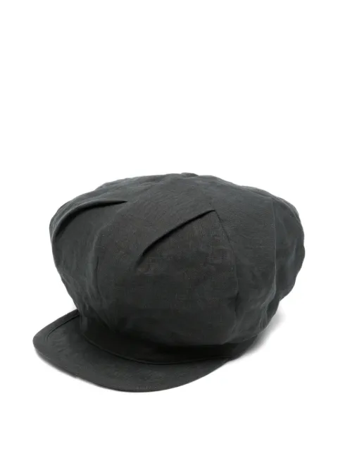 Yohji Yamamoto pleated-crown newsboy hat