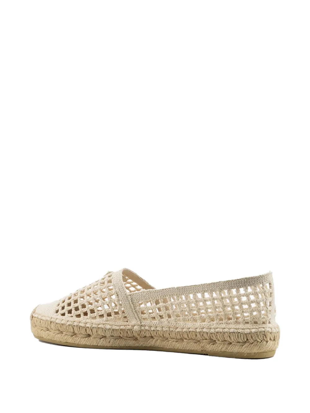 Prada Gehaakte espadrilles met logoplakkaat Beige