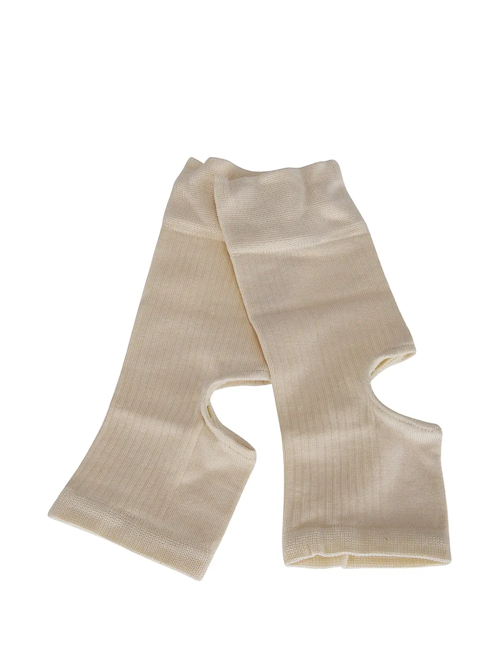 LEMAIRE cut-out ribbed socks - Nude