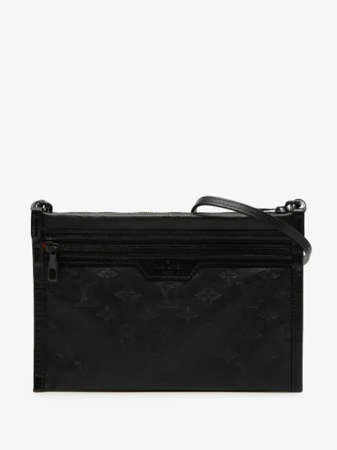 Louis Vuitton Pre-Owned 2019 Monogram Shadow Double Flat Messenger crossbody bag