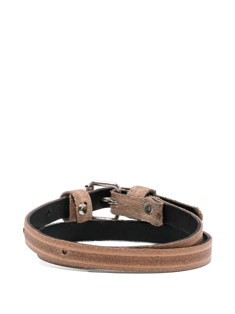 Marina Yee Classic Buckle-fastening Bracelet In Brown