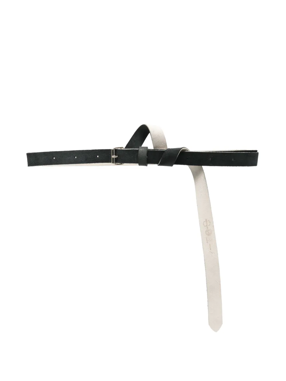 marina yee Origami leather belt - Nero