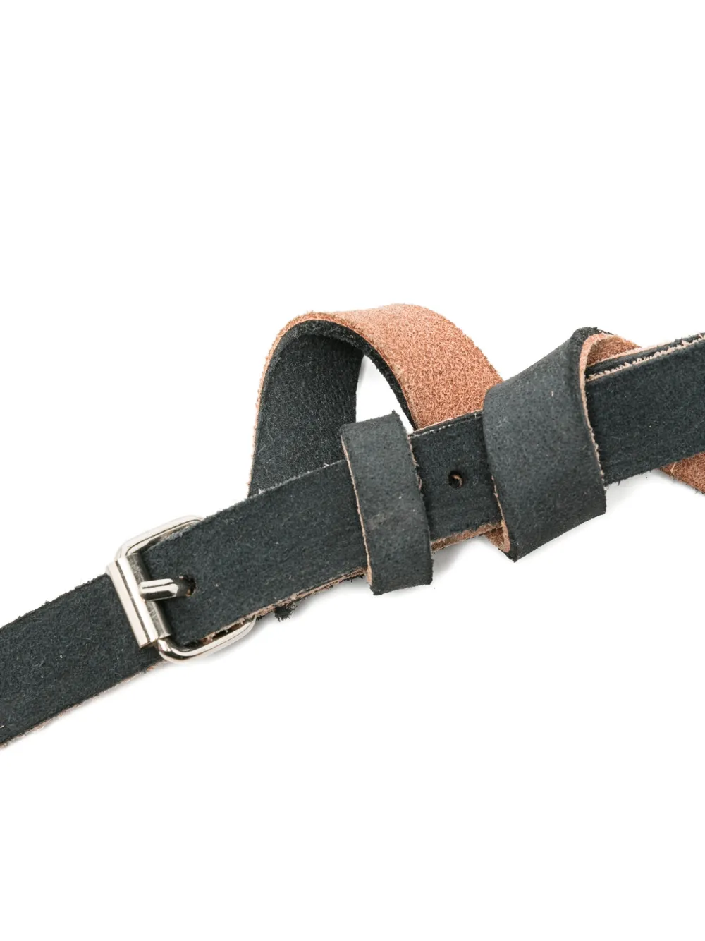 marina yee Origami leren riem Zwart
