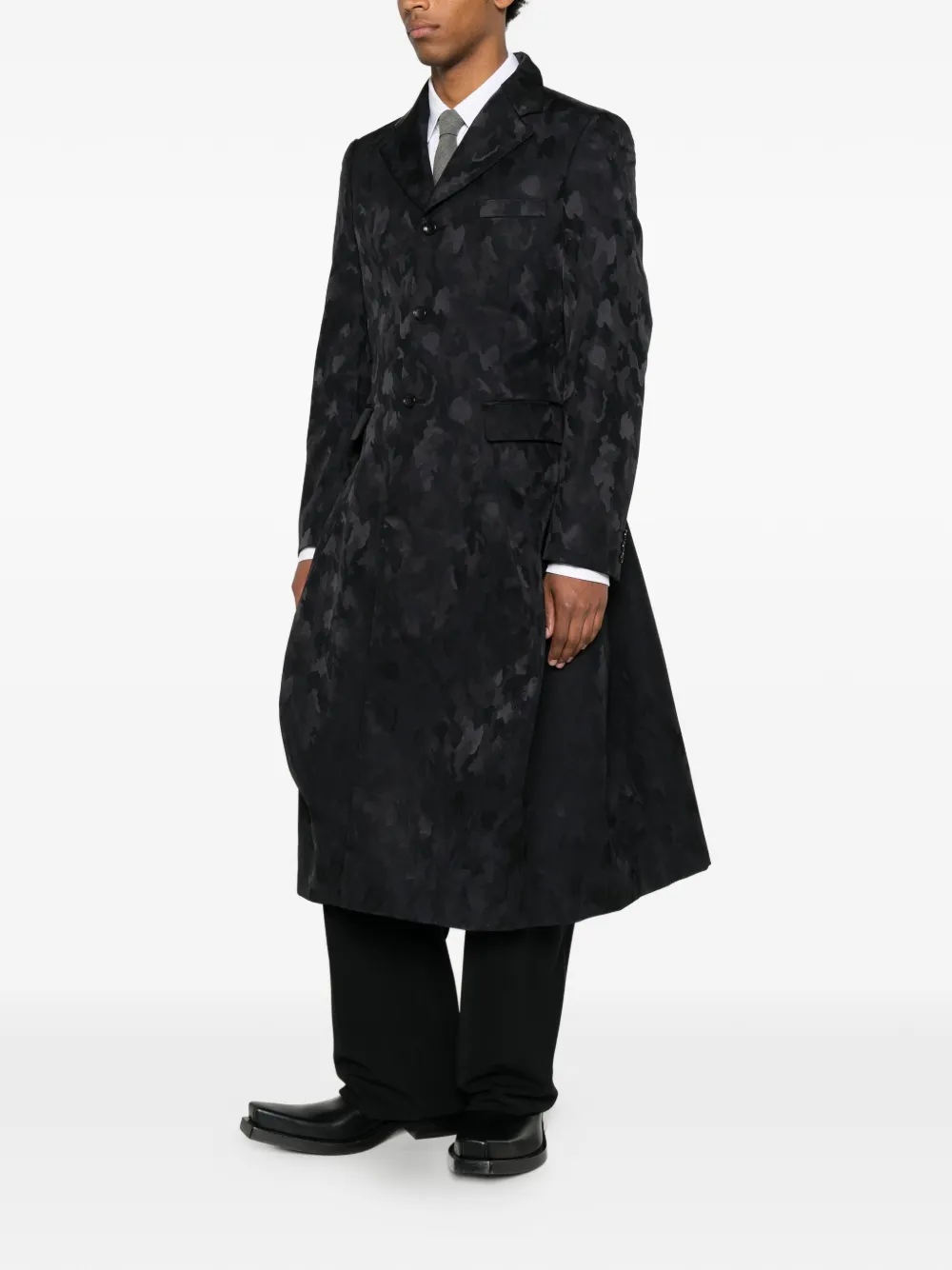 Comme des Garçons Homme Plus Jas met camouflagejacquard Zwart