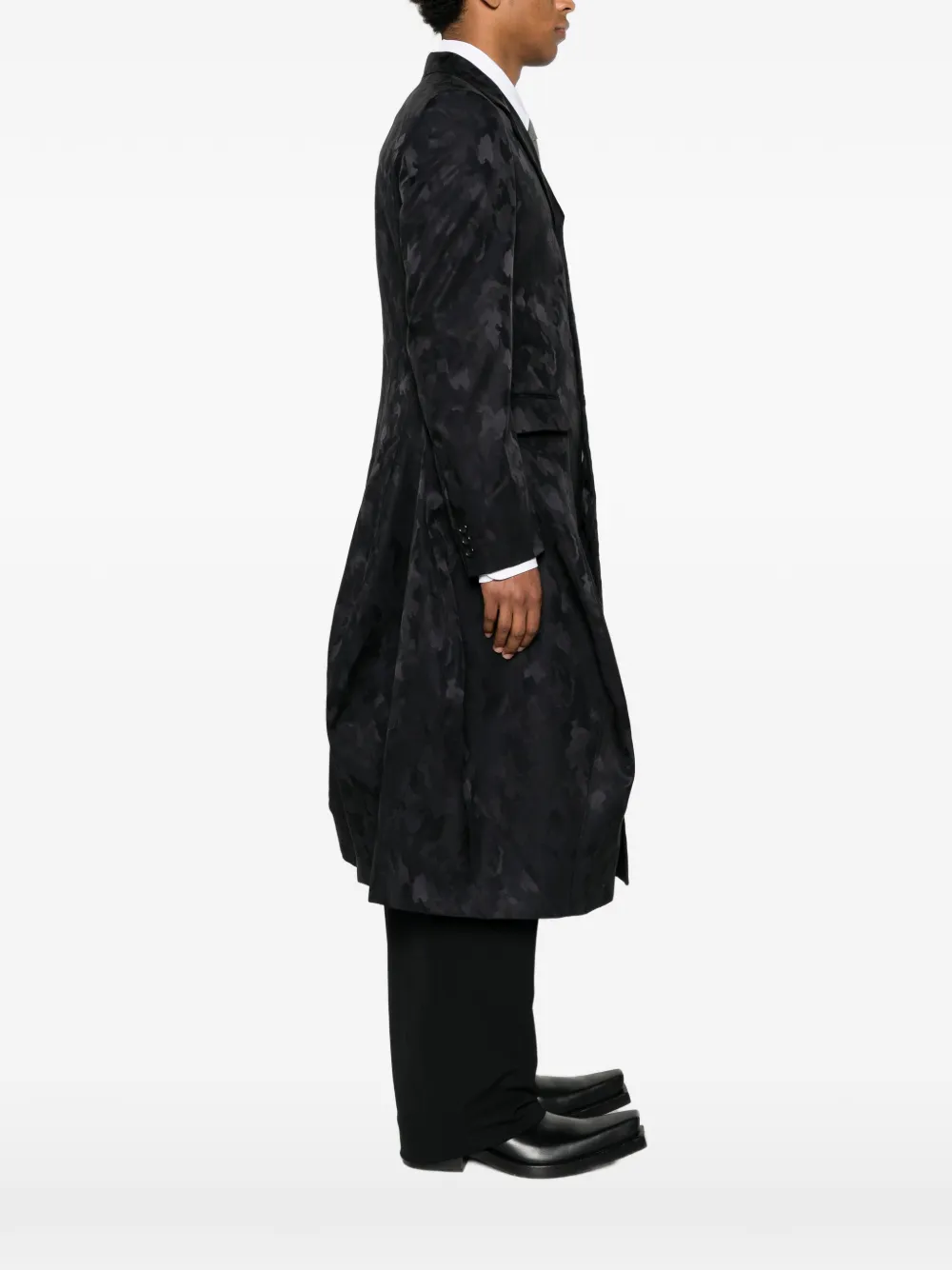 Comme des Garçons Homme Plus Jas met camouflagejacquard Zwart
