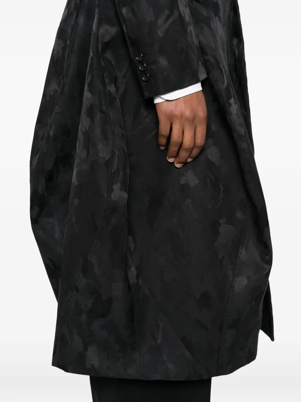 Comme des Garçons Homme Plus Jas met camouflagejacquard Zwart