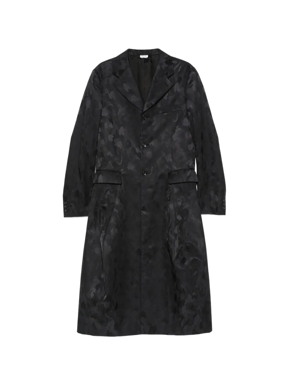 Comme des Garçons Homme Plus camouflage-jacquard coat - Nero