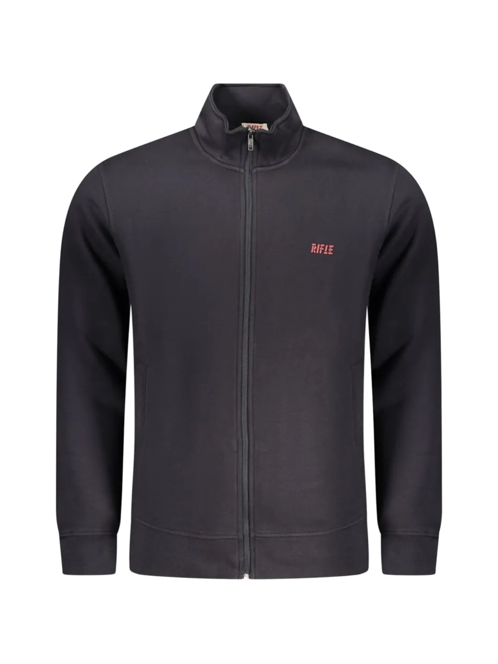 RIFLE zip-up logo-print sweatshirt - Grigio