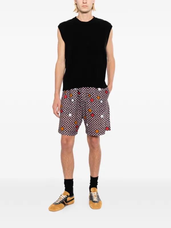 MM6 Maison Margiela フローラル ショートパンツ | ブラック | FARFETCH JP