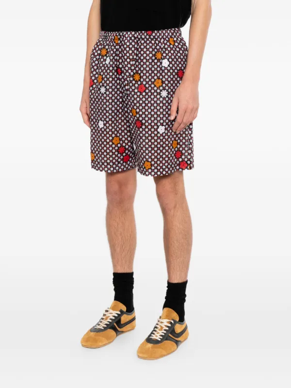 MM6 Maison Margiela フローラル ショートパンツ | ブラック | FARFETCH JP
