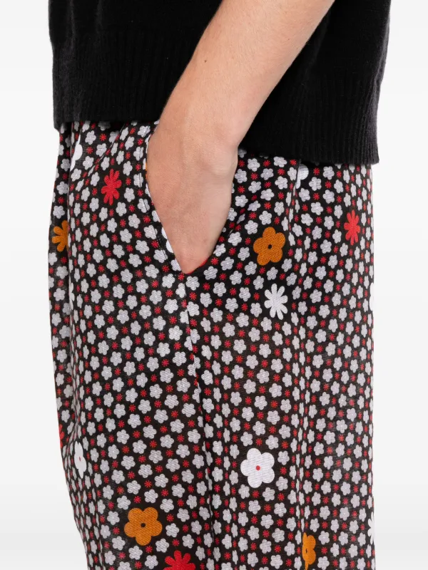 MM6 Maison Margiela フローラル ショートパンツ | ブラック | FARFETCH JP